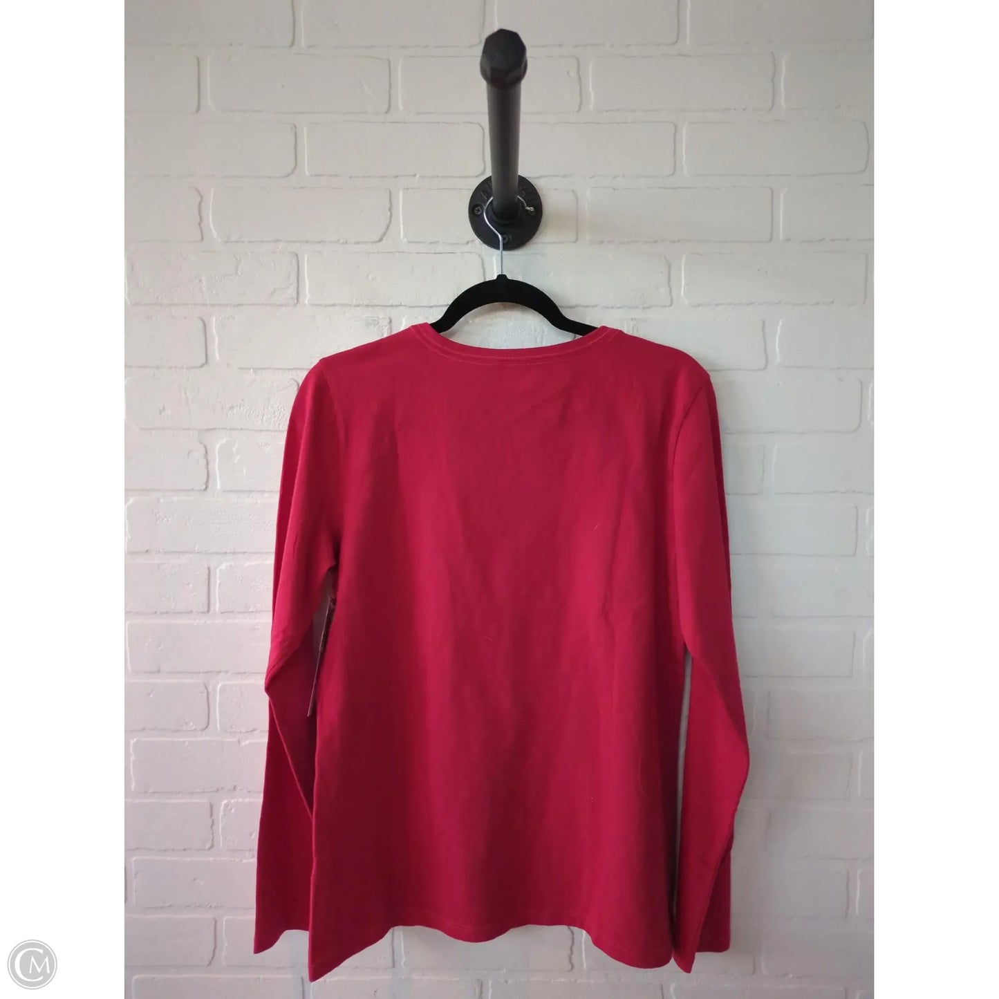 Top Long Sleeve Basic By Life Is Good In Red, Size: M