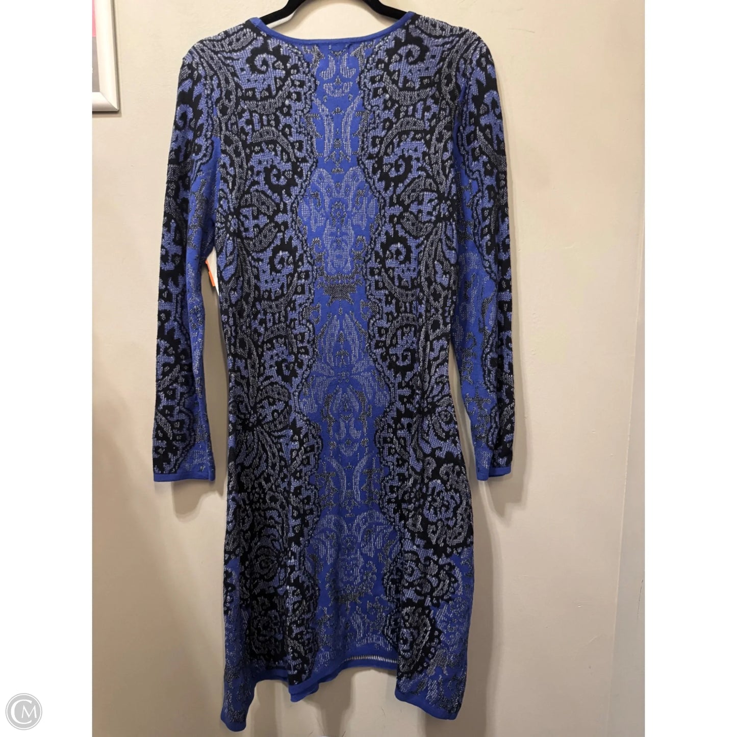 Dress Work By Eci In Black & Blue, Size: M