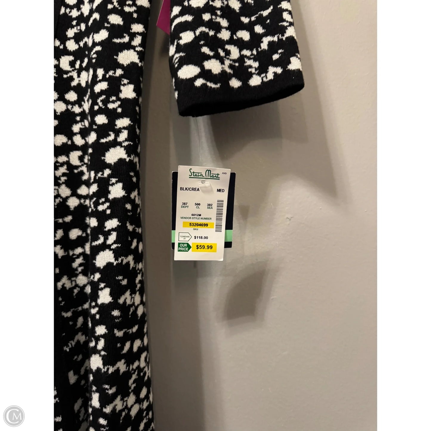 Dress Work By Just Taylor In Black & White, Size: M