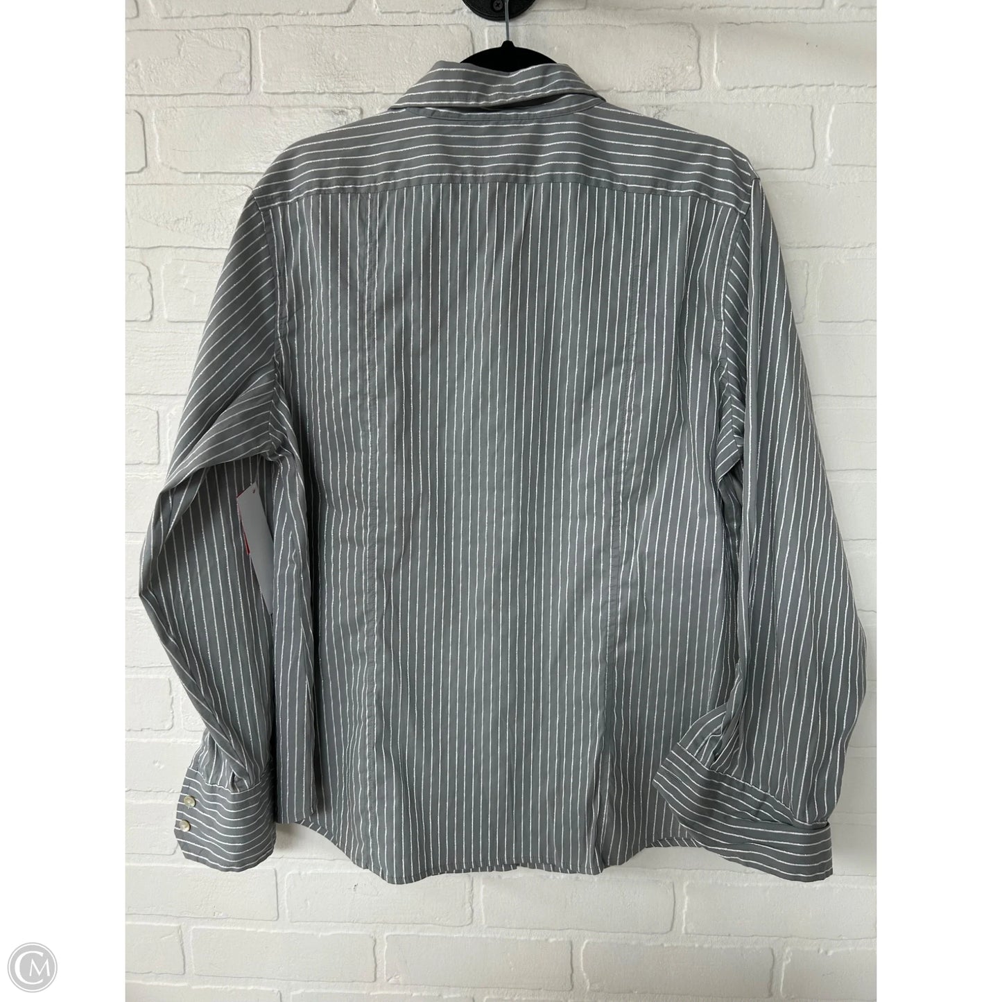 Top Long Sleeve By Chicos In Grey, Size: Xl