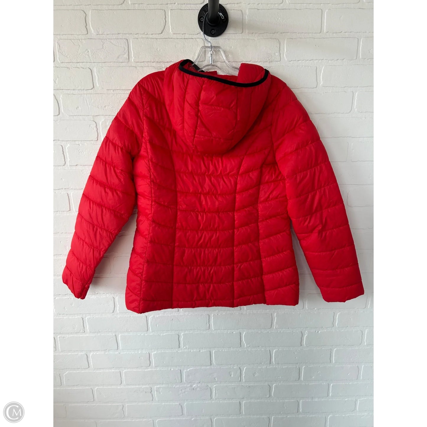 Coat Puffer & Quilted By Reebok In Red, Size: S