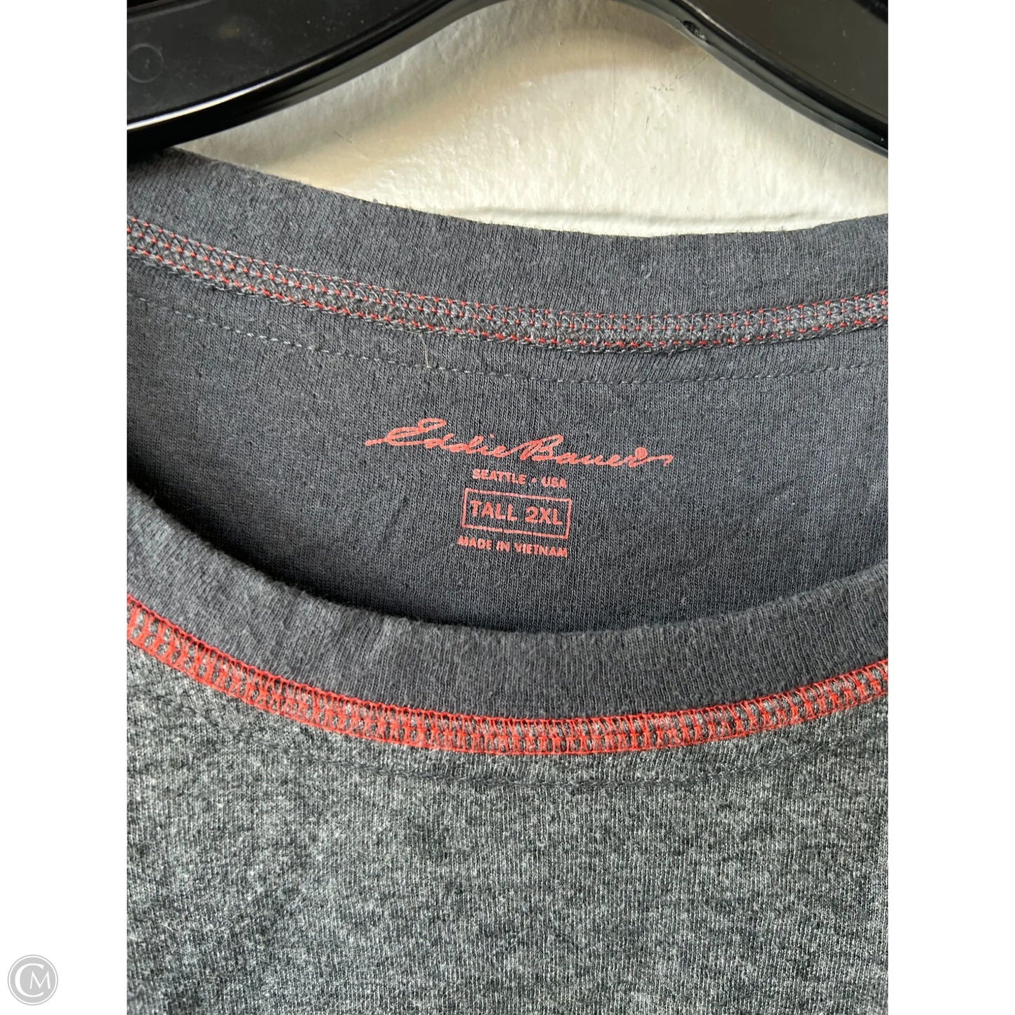 Top Long Sleeve By Eddie Bauer In Grey, Size: 2x