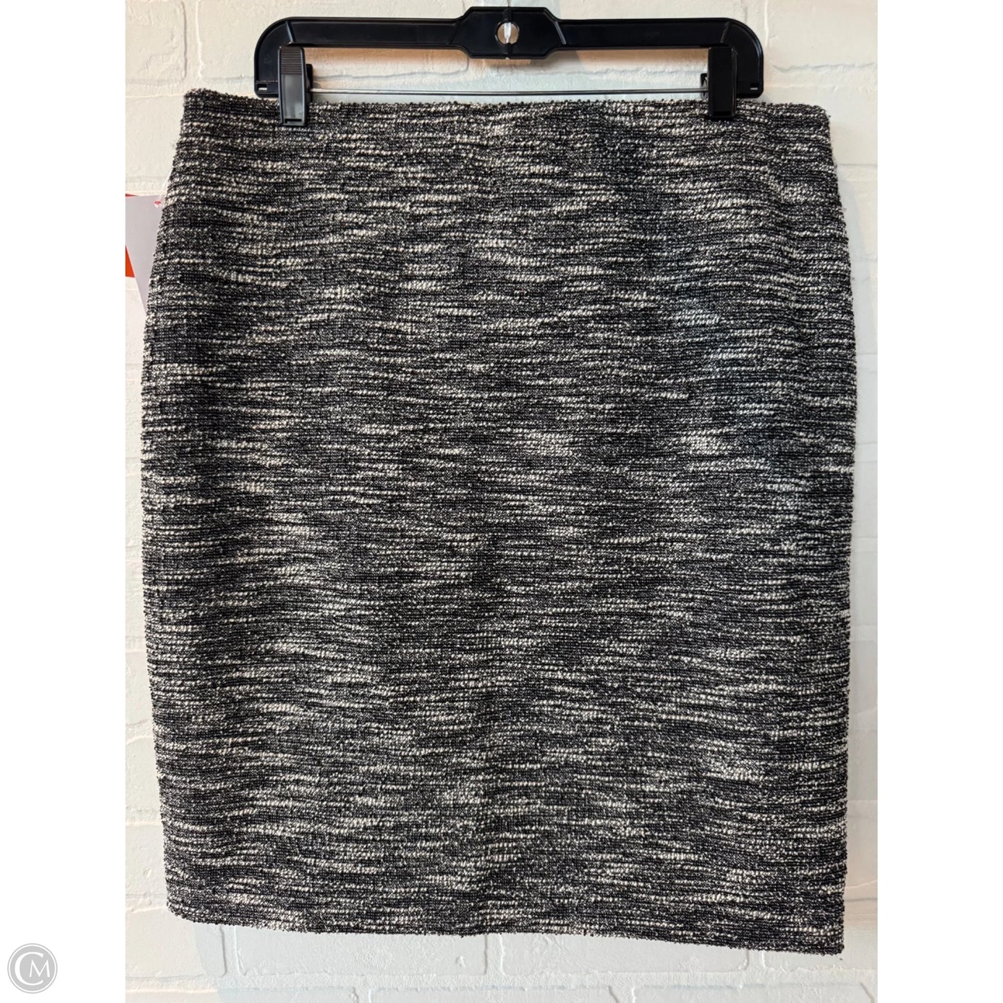 Skirt Midi By Ann Taylor In Black & White, Size: 12