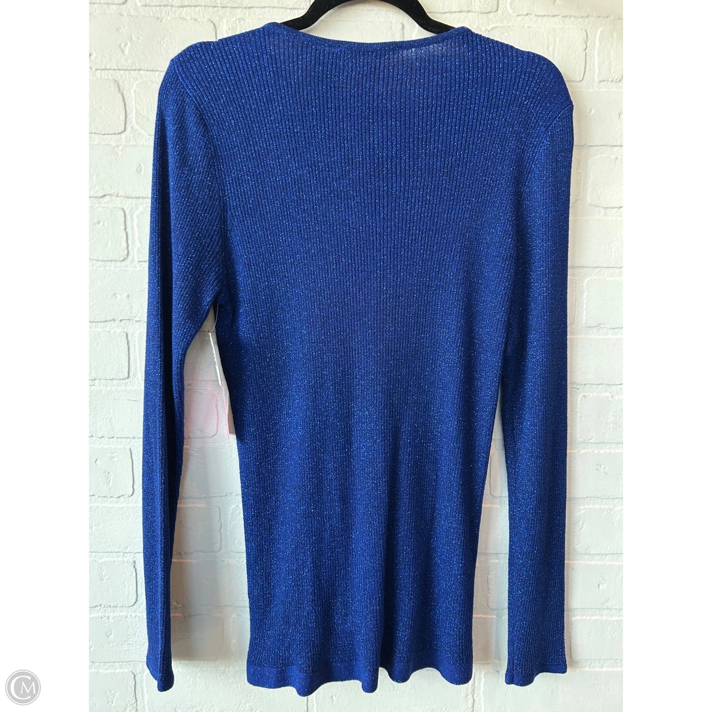 Top Long Sleeve By Nygard Peter In Blue, Size: L