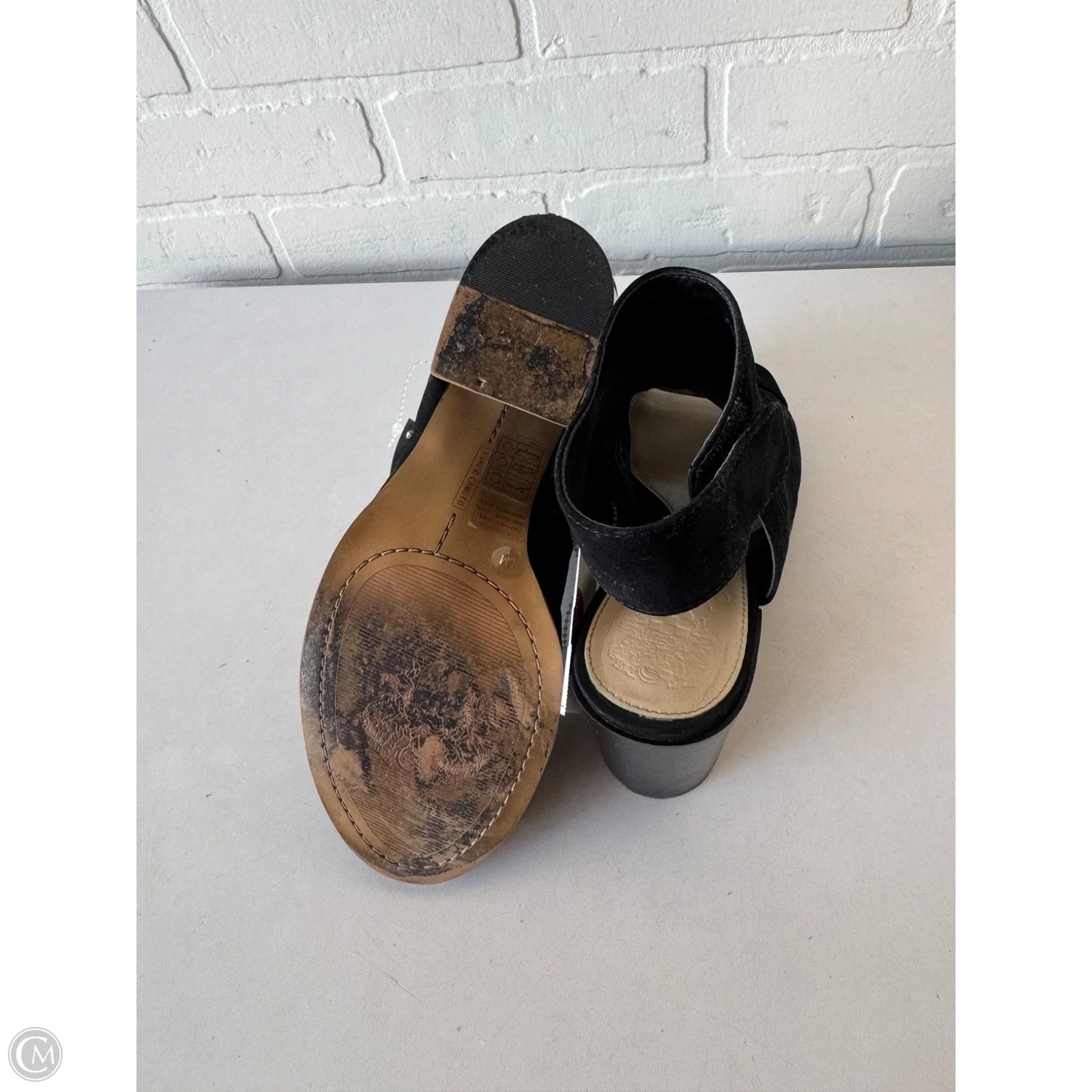 Sandals Heels Block By Vince Camuto In Black, Size: 9