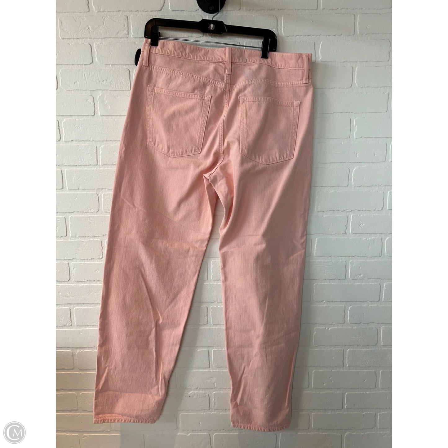 Jeans Straight By J. Crew In Pink Denim, Size: 12