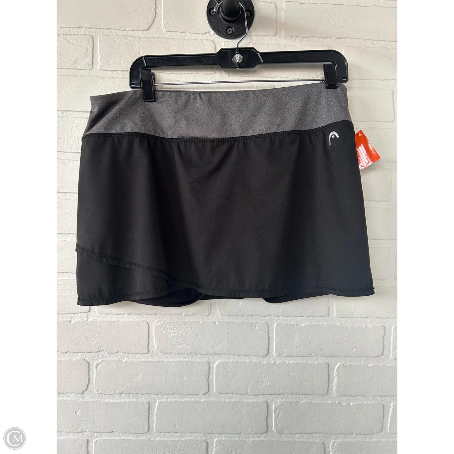 Athletic Skirt By Head In Black & Grey, Size: 12