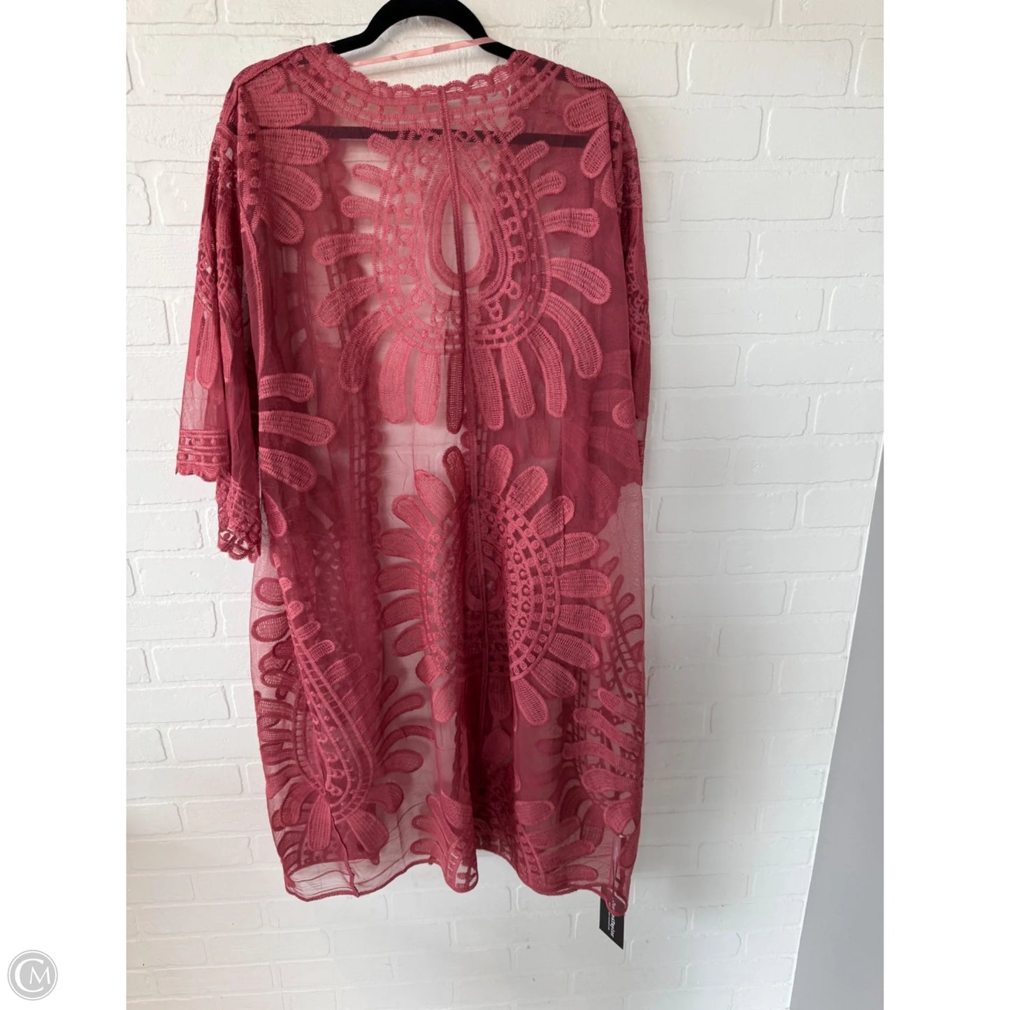 Kimono By Clothes Mentor In Pink, Size: Osfm