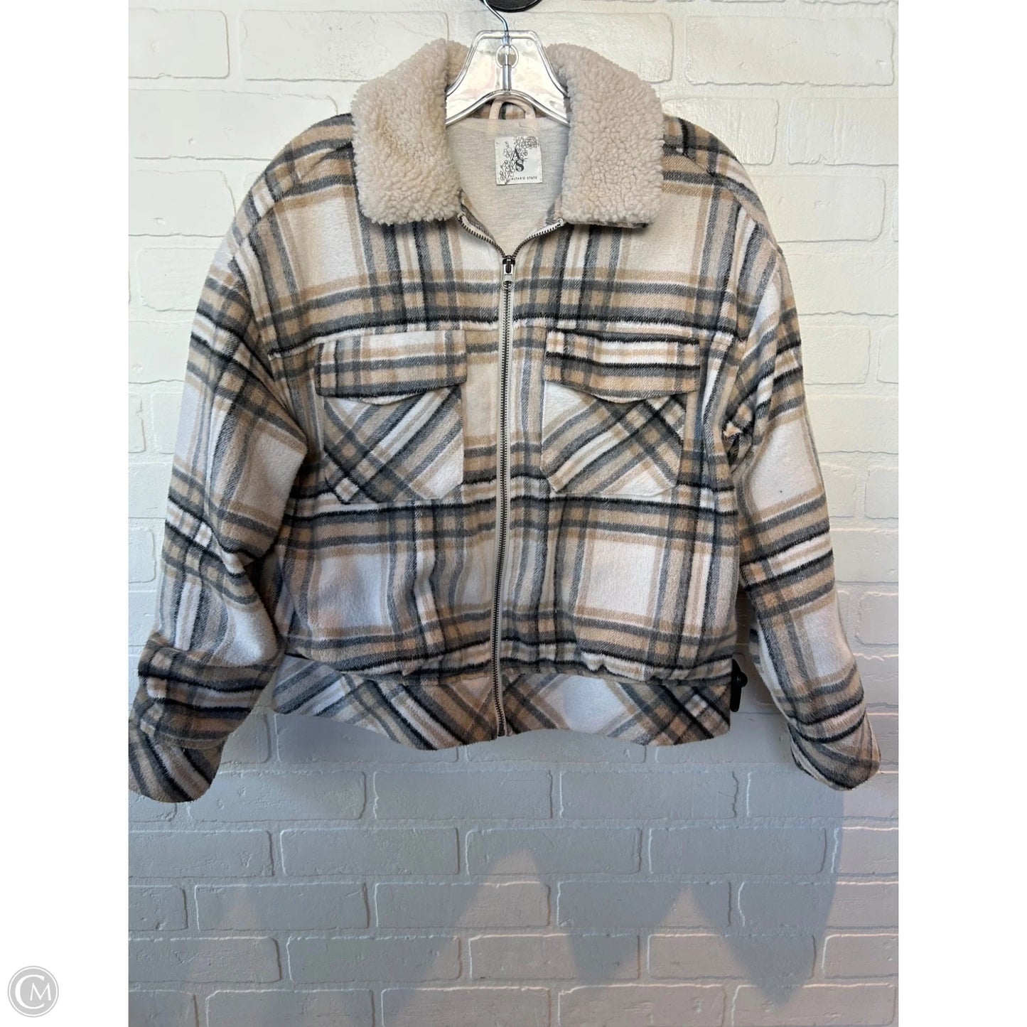Jacket Other By Altard State In Grey & Tan, Size: S
