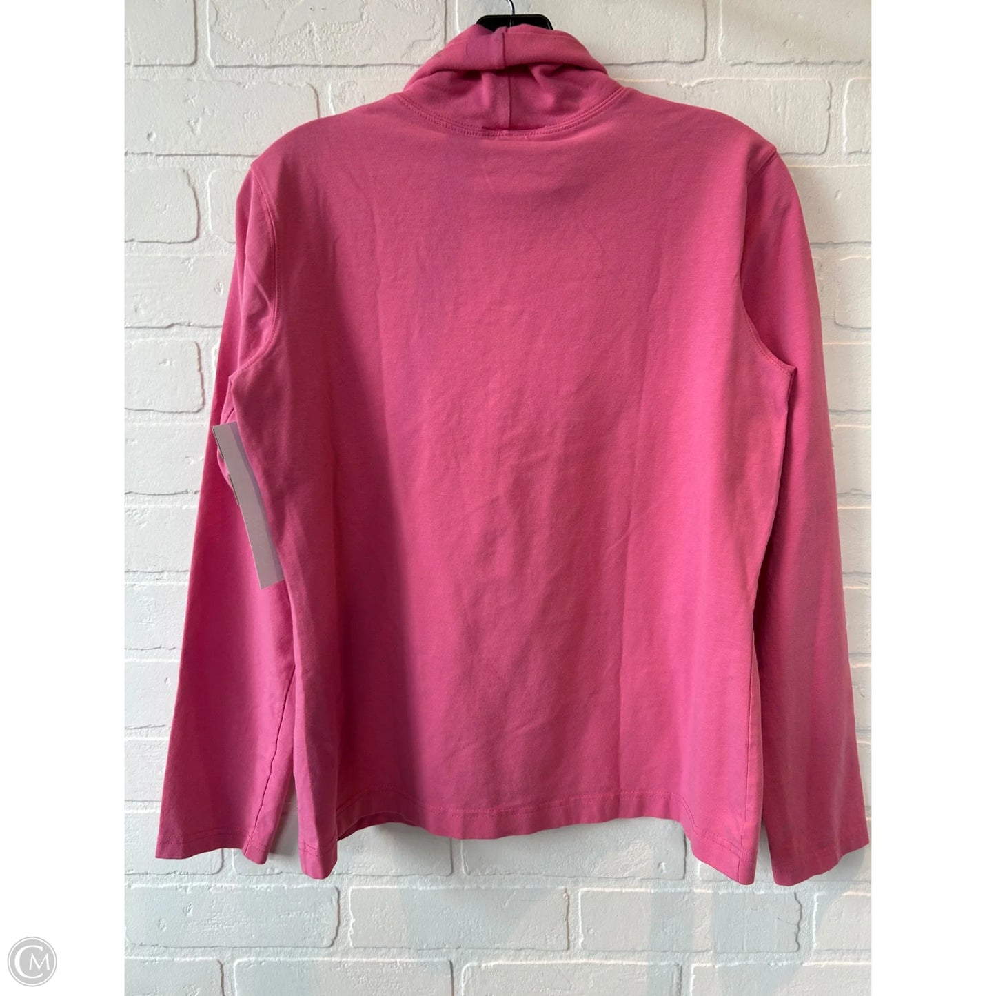 Top Long Sleeve Basic By Talbots In Pink, Size: S