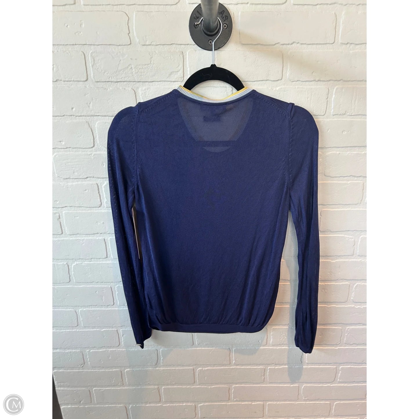Sweater By Tommy Hilfiger In Blue & Yellow, Size: S