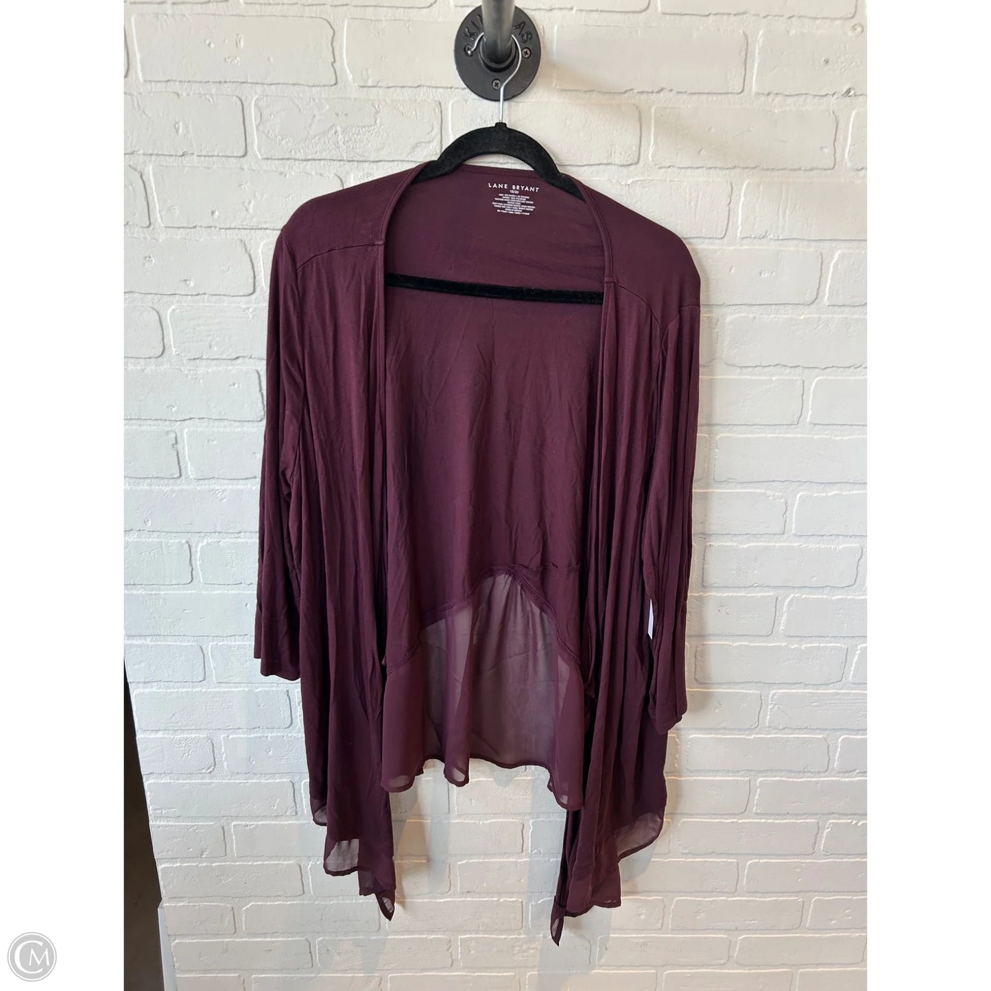 Cardigan By Lane Bryant In Red, Size: 1x