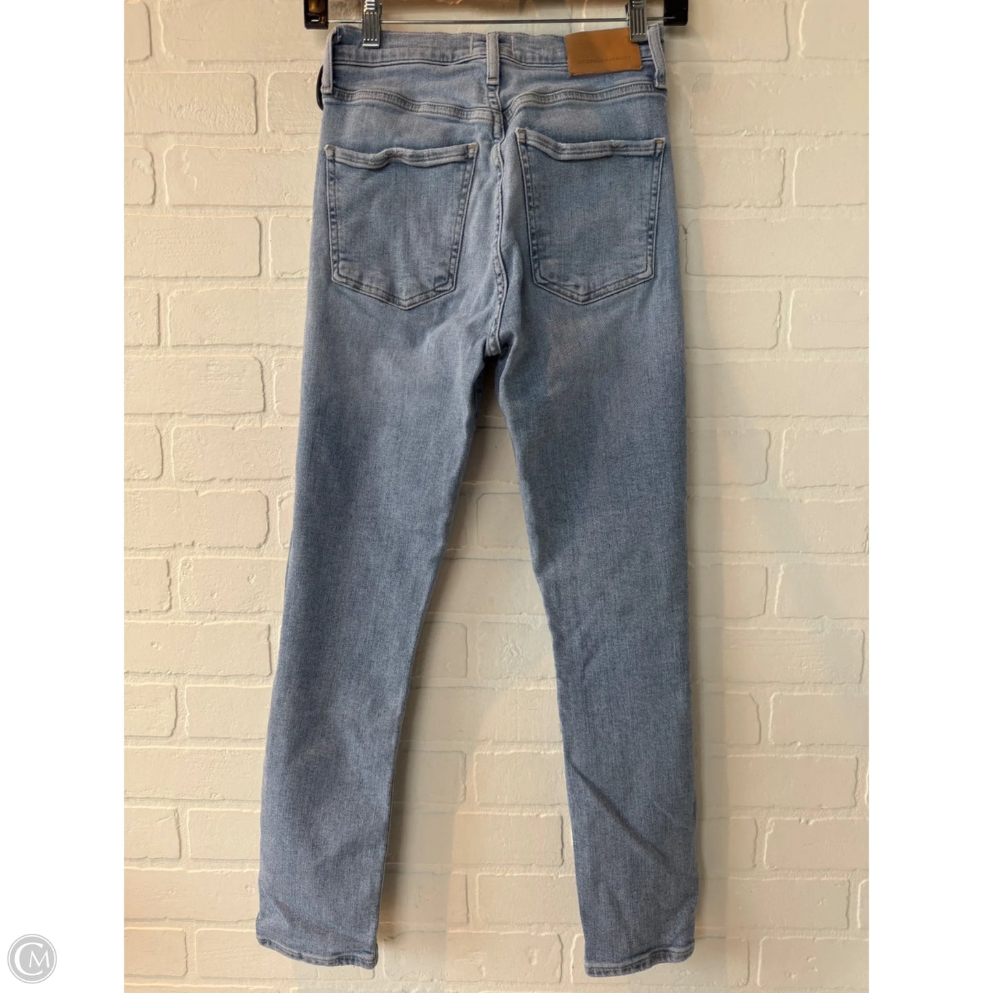 Jeans Cropped By Citizens Of Humanity In Blue Denim, Size: 2