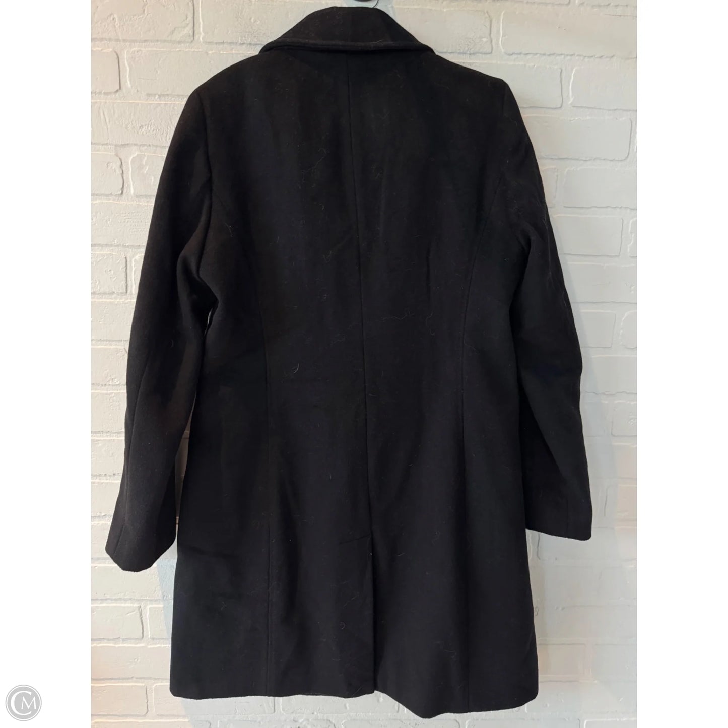 Coat Peacoat By Calvin Klein In Black, Size: M