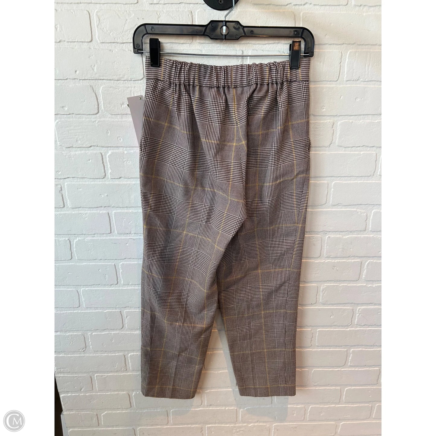 Pants Dress By Babaton In Brown & Yellow, Size: 2