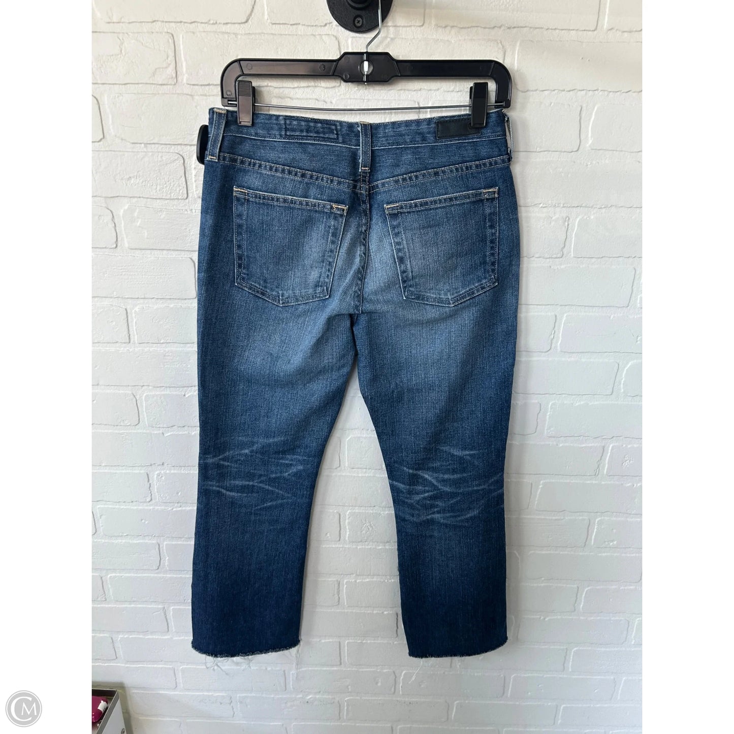 Jeans Cropped By Adriano Goldschmied In Blue Denim, Size: 4
