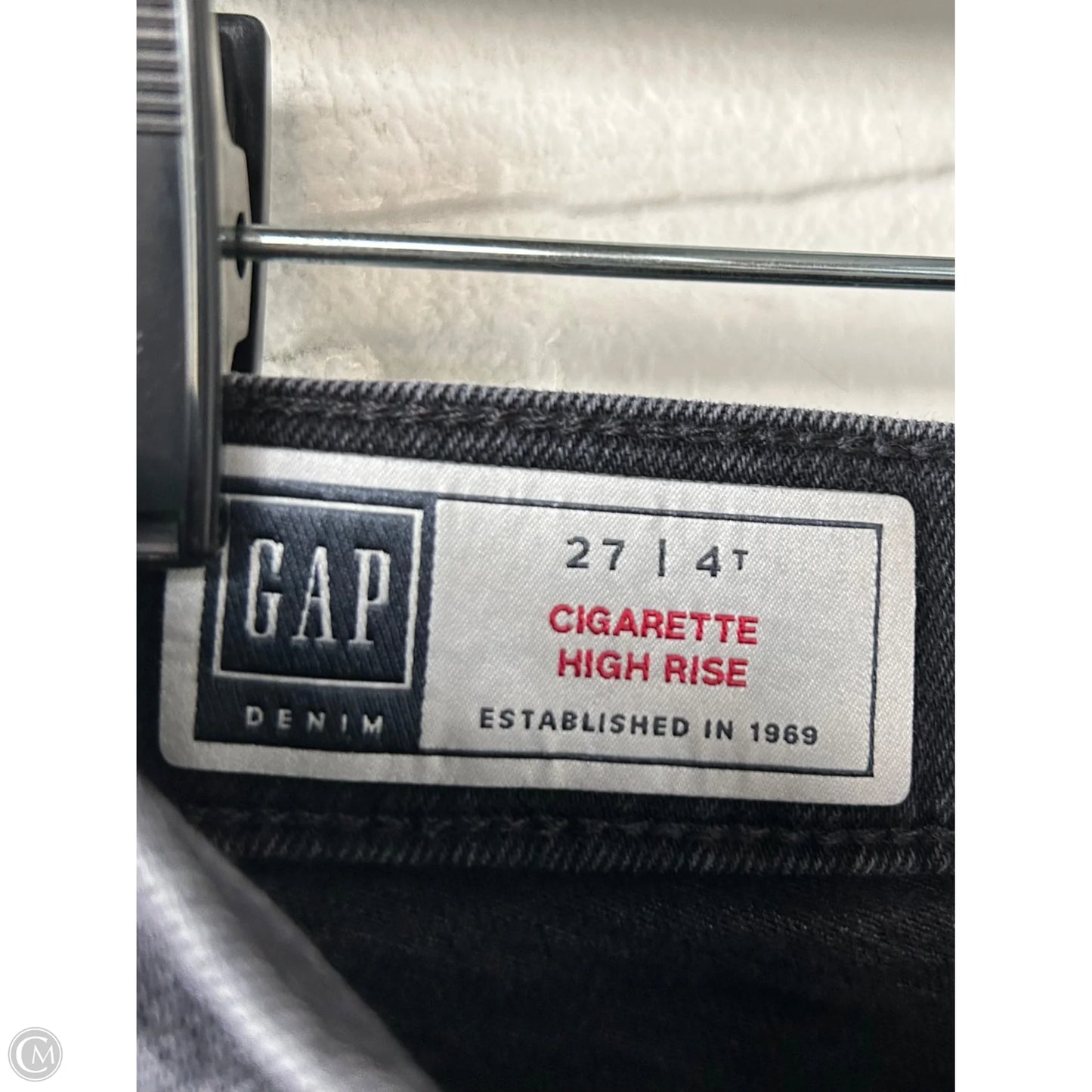 Jeans Skinny By Gap In Black Denim, Size: 4l