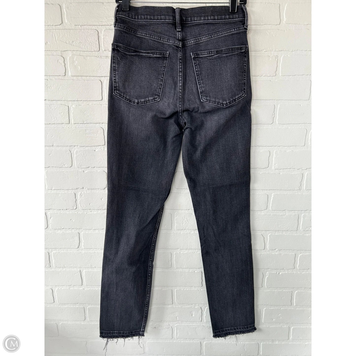 Jeans Skinny By Gap In Black Denim, Size: 4l