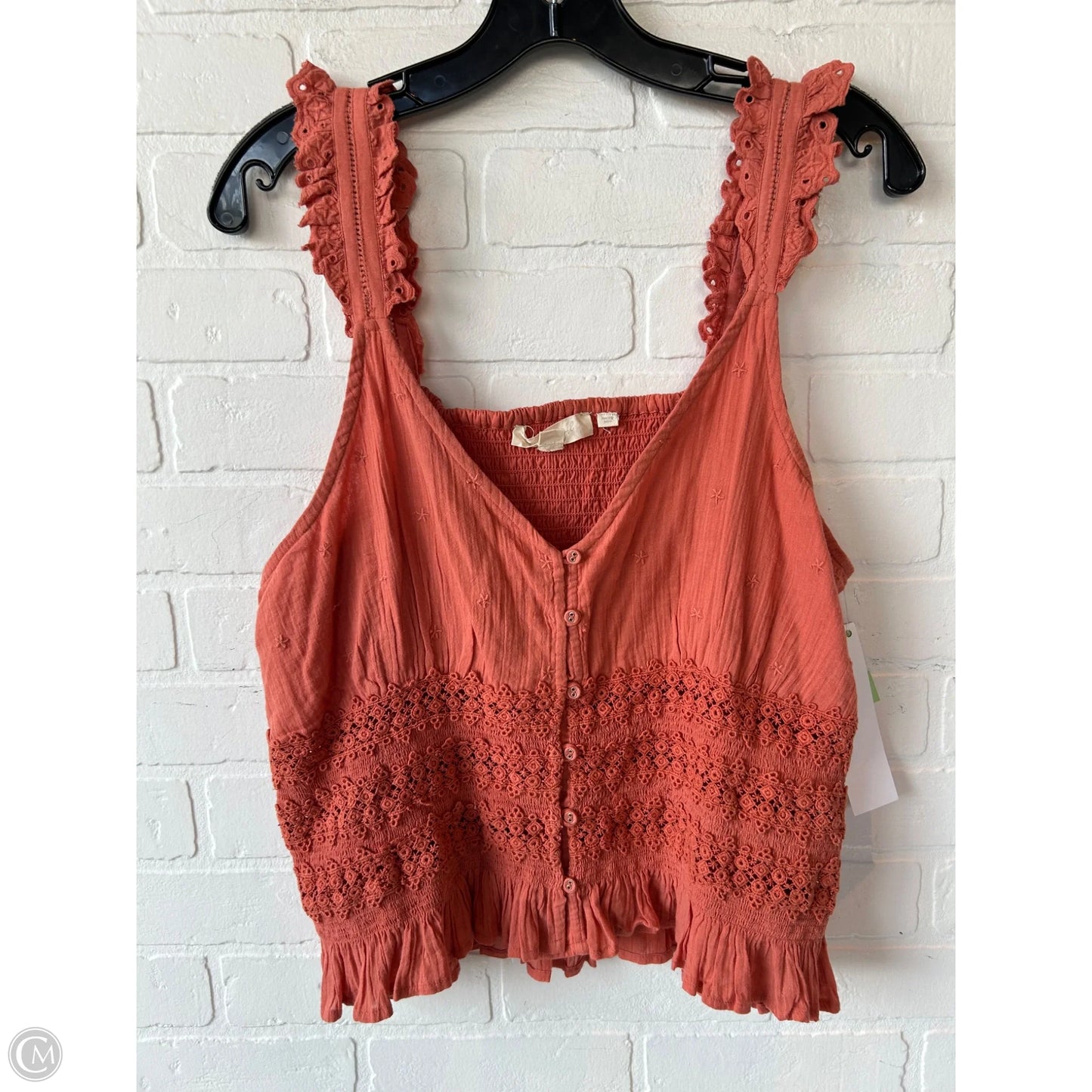 Top Sleeveless By Forever That Girl In Orange, Size: S