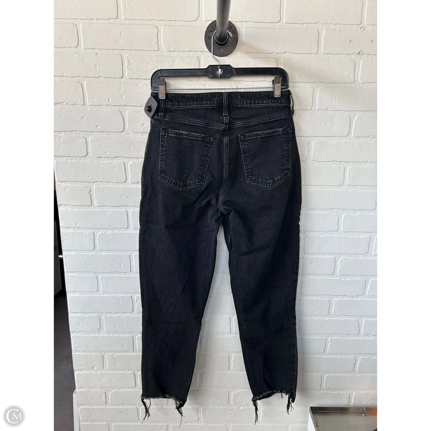 Jeans Straight By Abercrombie And Fitch In Black Denim, Size: 4l
