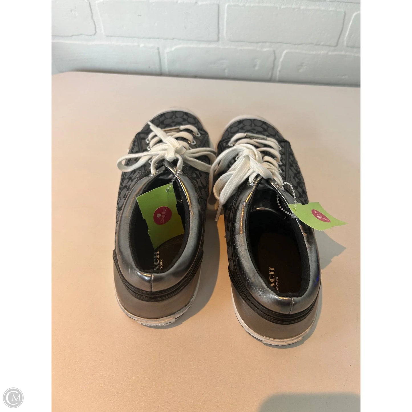 Shoes Designer By Coach In Black & White, Size: 10