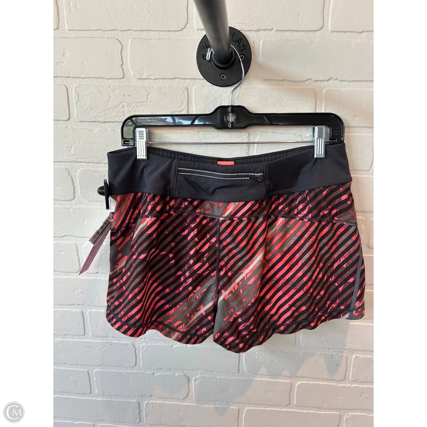 Athletic Shorts By Athleta In Grey & Pink, Size: 8