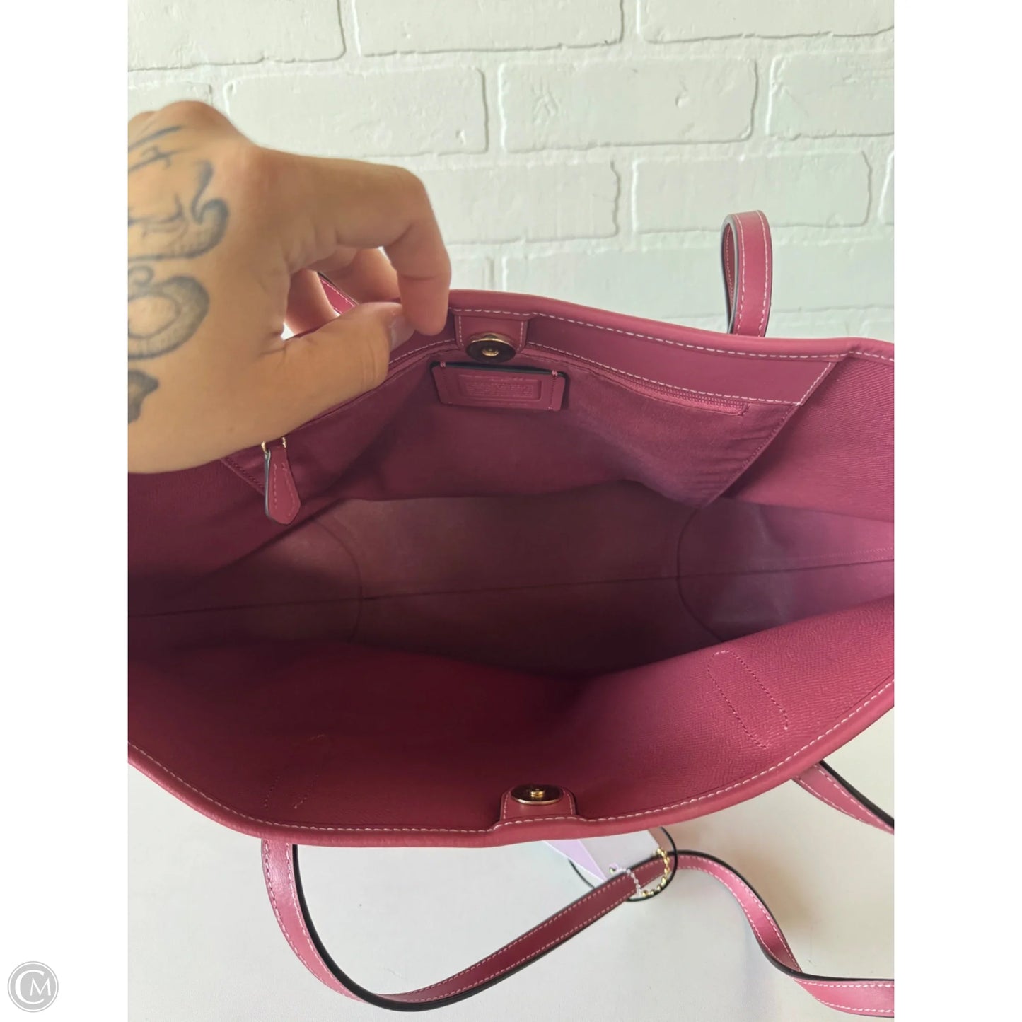 Tote Designer By Coach, Size: Large