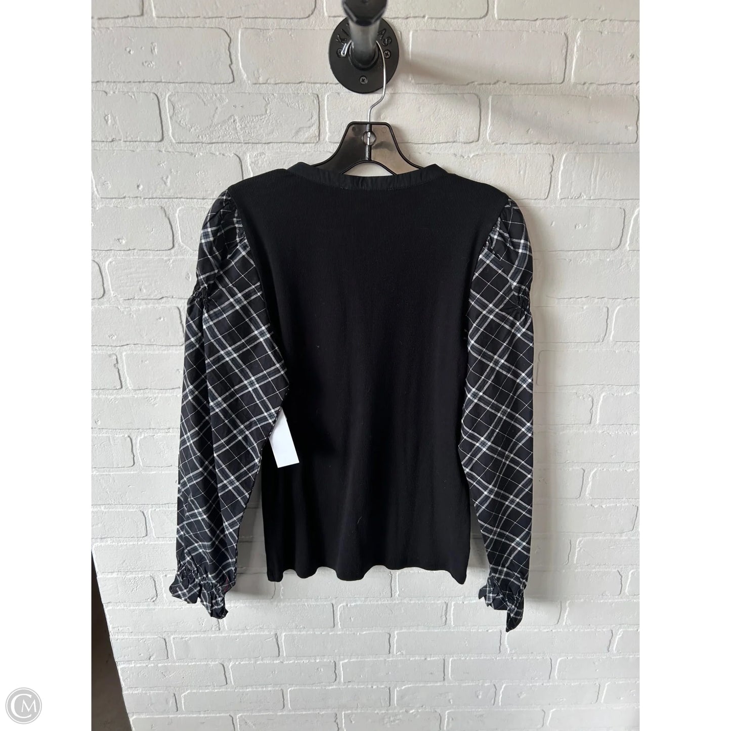 Top Long Sleeve By Loft In Black, Size: M