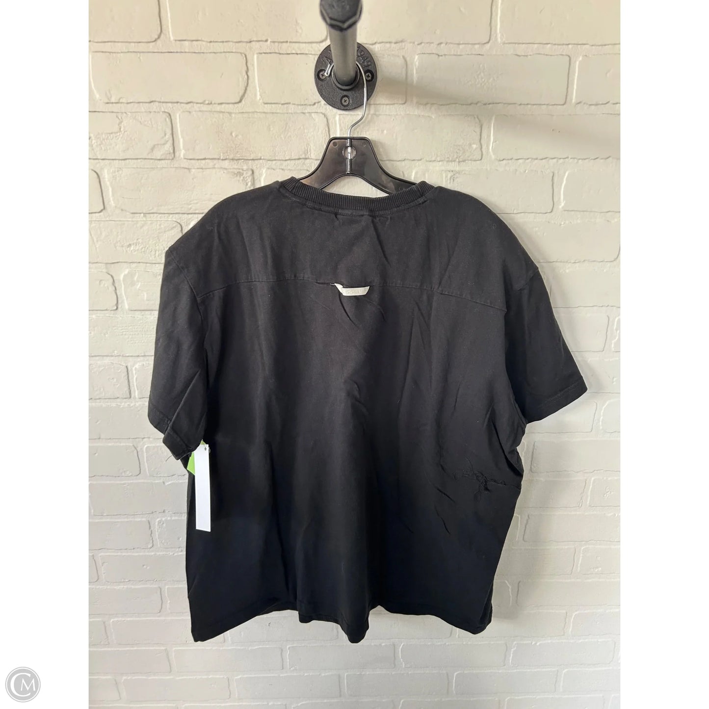 Athletic Top Short Sleeve By Adidas In Black, Size: 2x