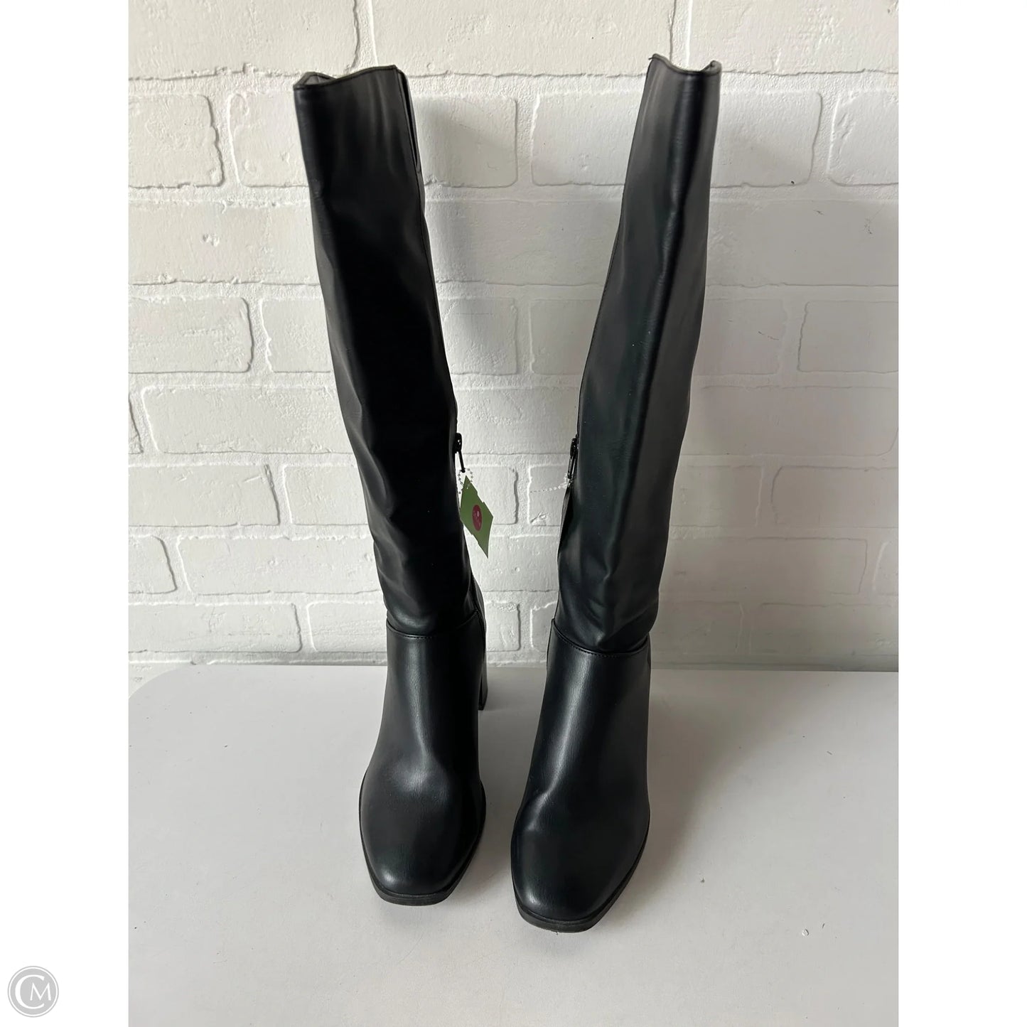 Boots Knee Heels By A New Day In Black, Size: 6