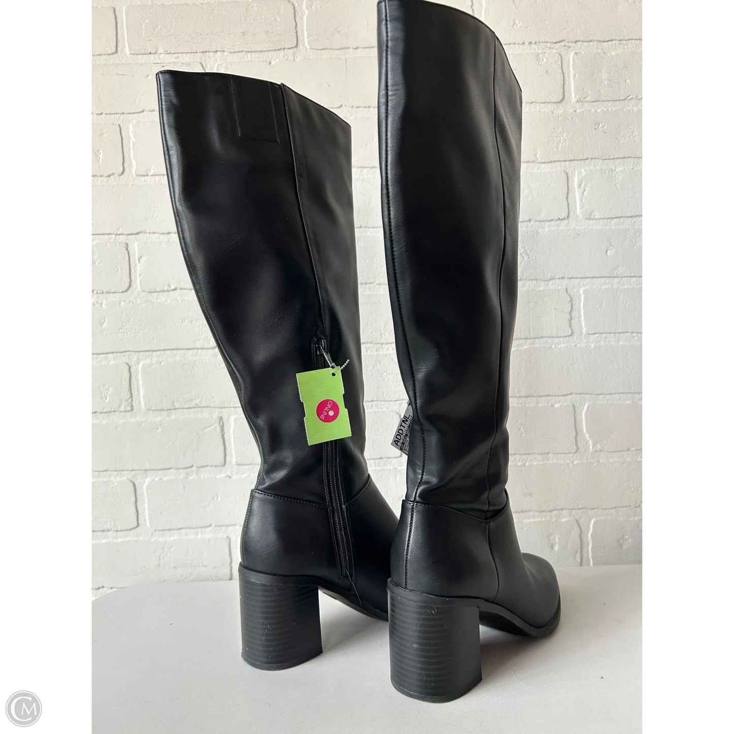 Boots Knee Heels By A New Day In Black, Size: 6