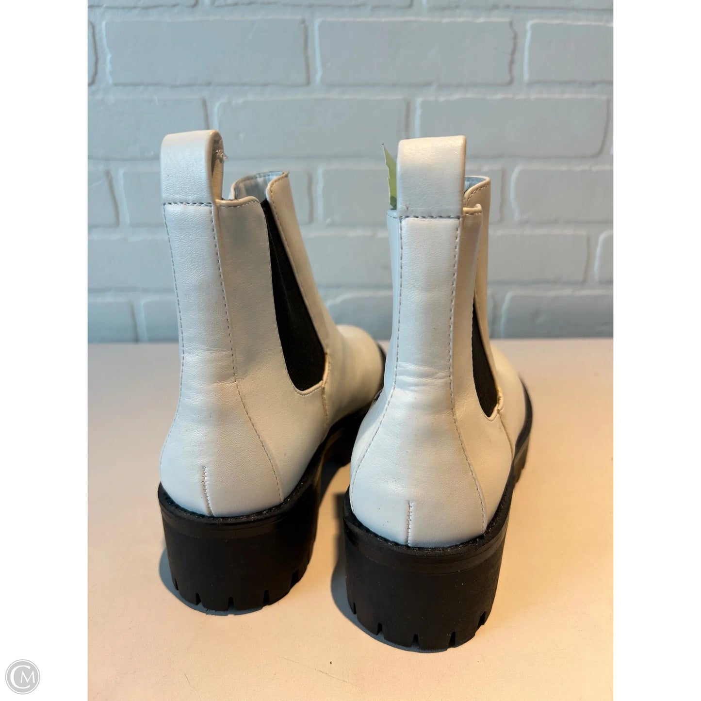 Boots Ankle Flats By Bp In Black & White, Size: 6