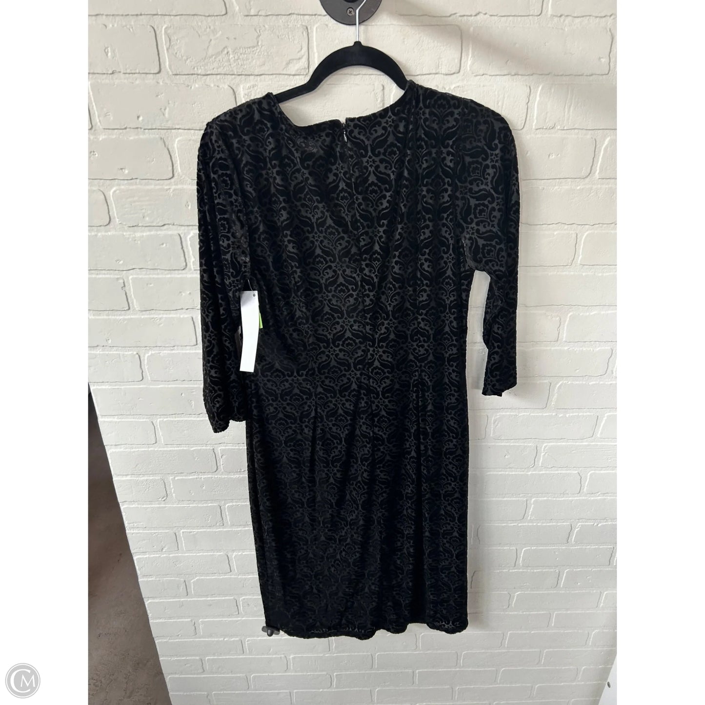 Dress Party Midi By Talbots In Black, Size: L