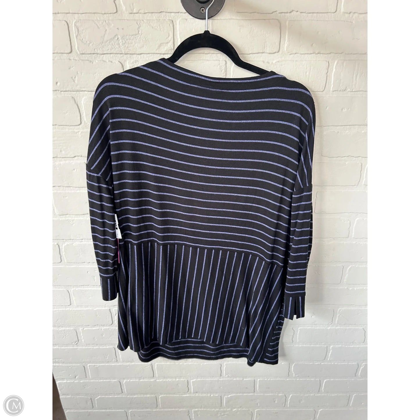 Top Long Sleeve By J. Jill In Black & Purple, Size: M