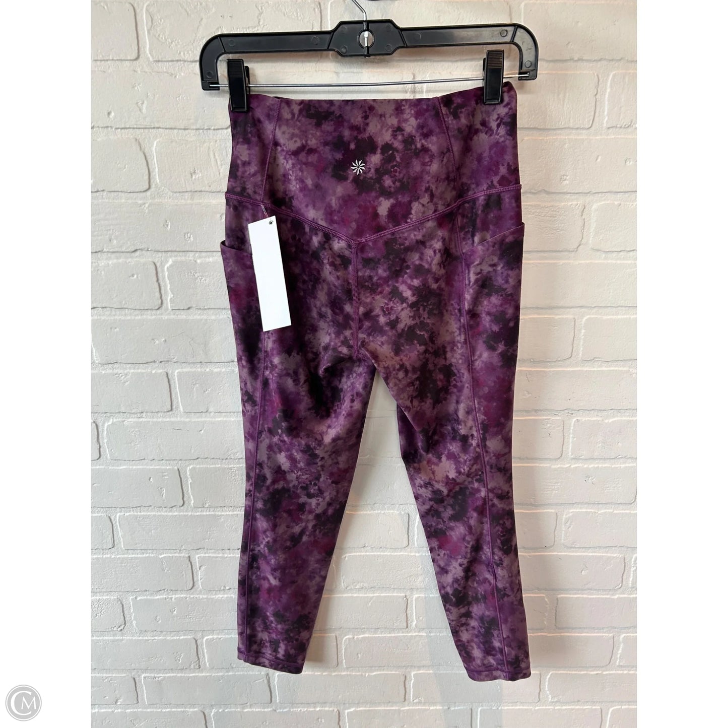 Athletic Leggings By Athleta In Purple, Size: 4