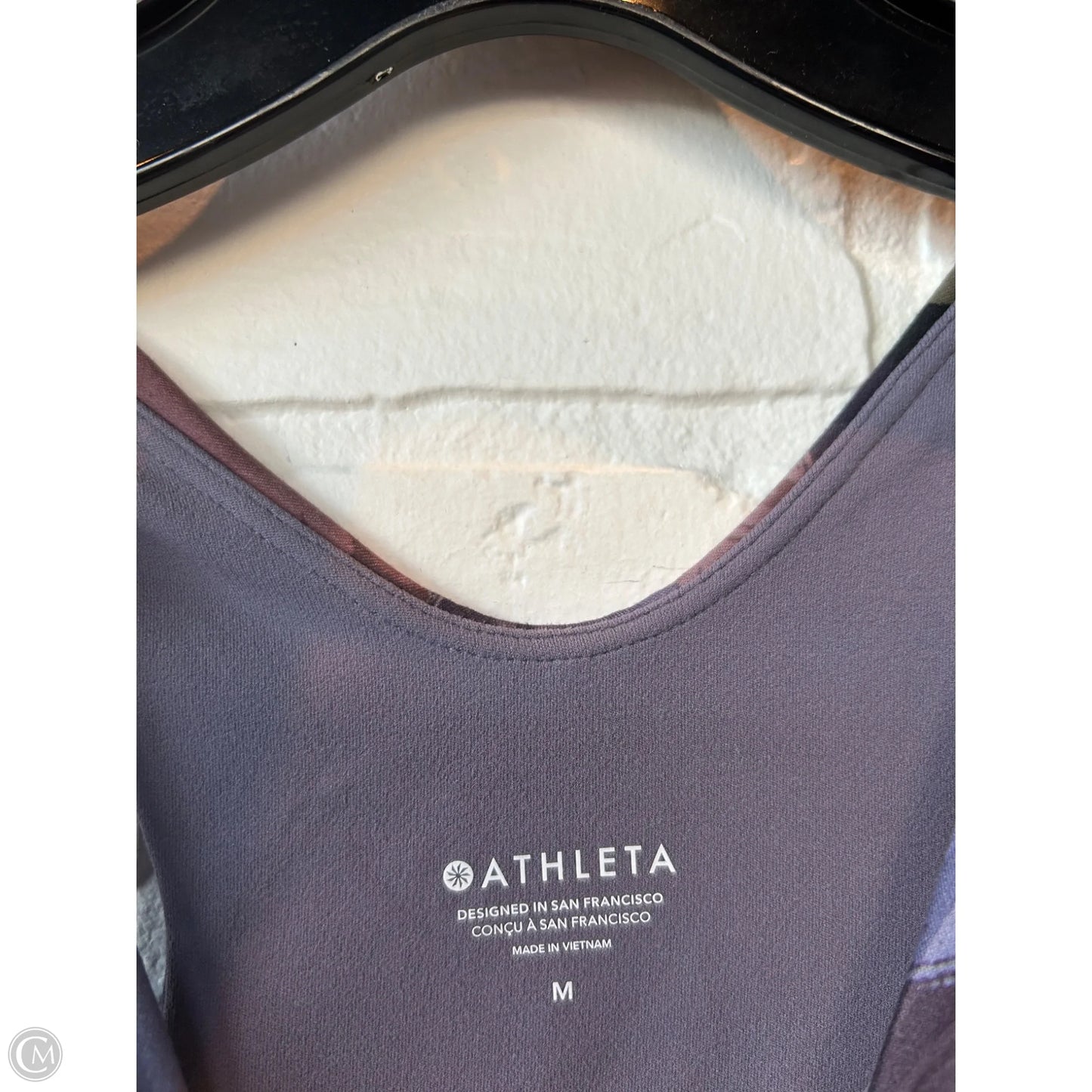 Athletic Bra By Athleta In Purple & Yellow, Size: M