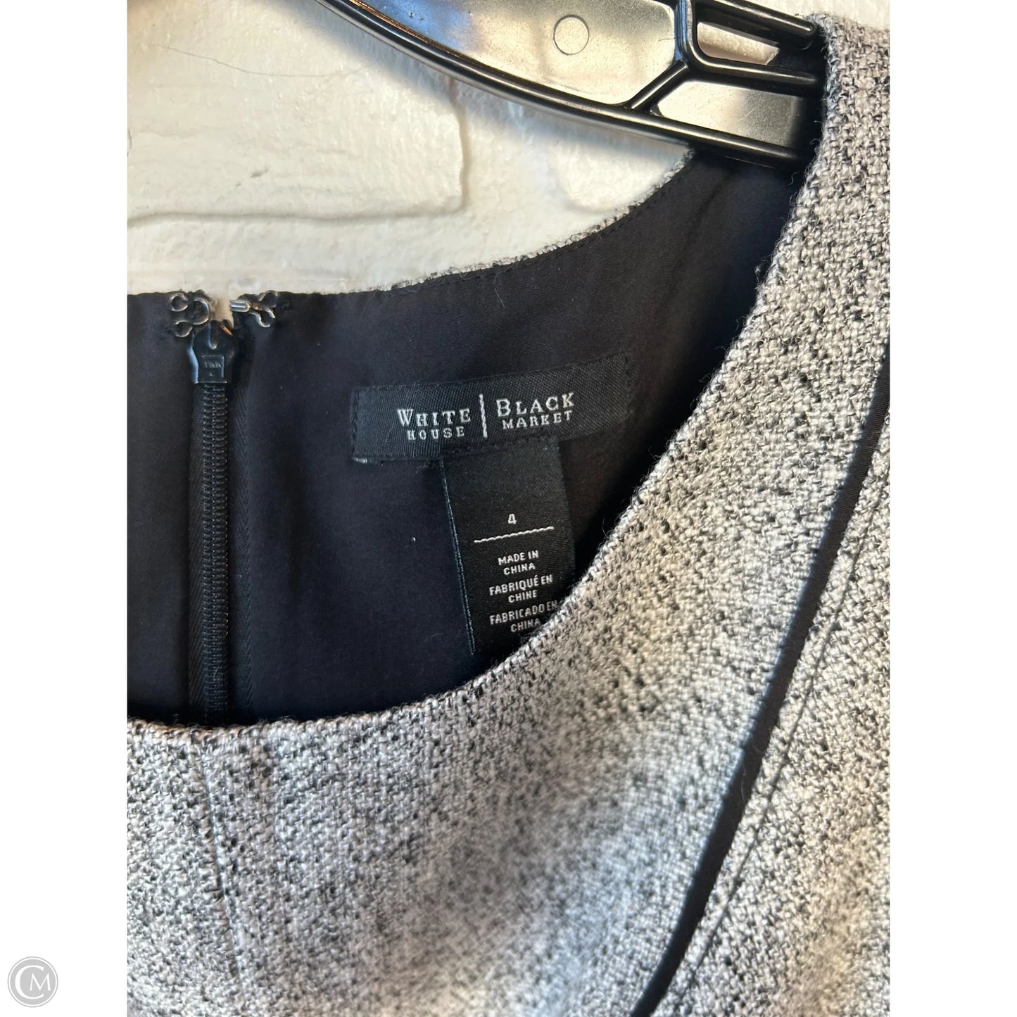 Dress Work By White House Black Market In Grey, Size: S