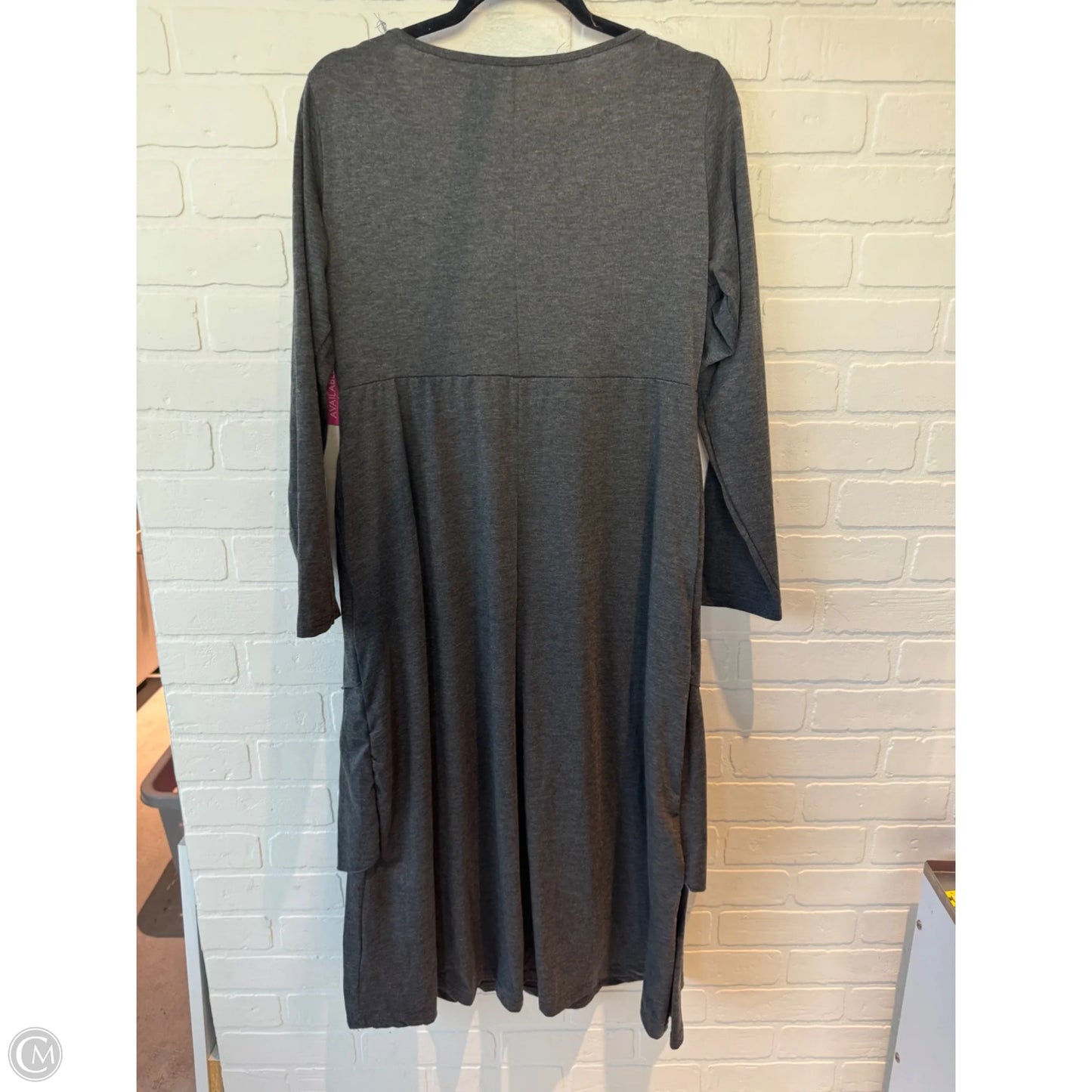 Dress Casual Midi By Cmf In Grey, Size: Xl