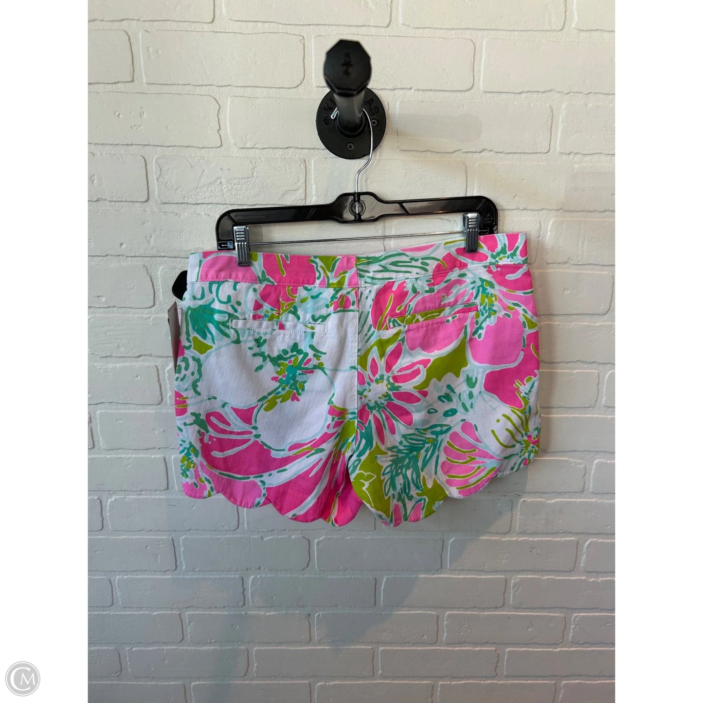 Shorts Designer By Lilly Pulitzer In Pink & White, Size: 10