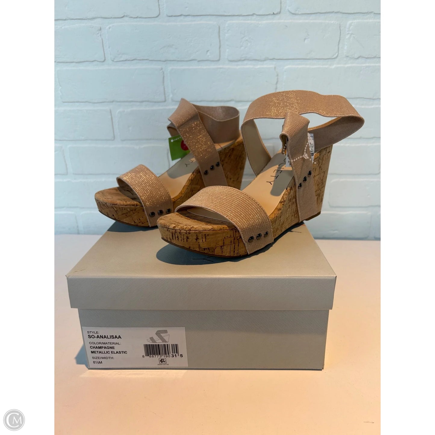 Sandals Heels Wedge By Sole Society In Tan, Size: 8.5