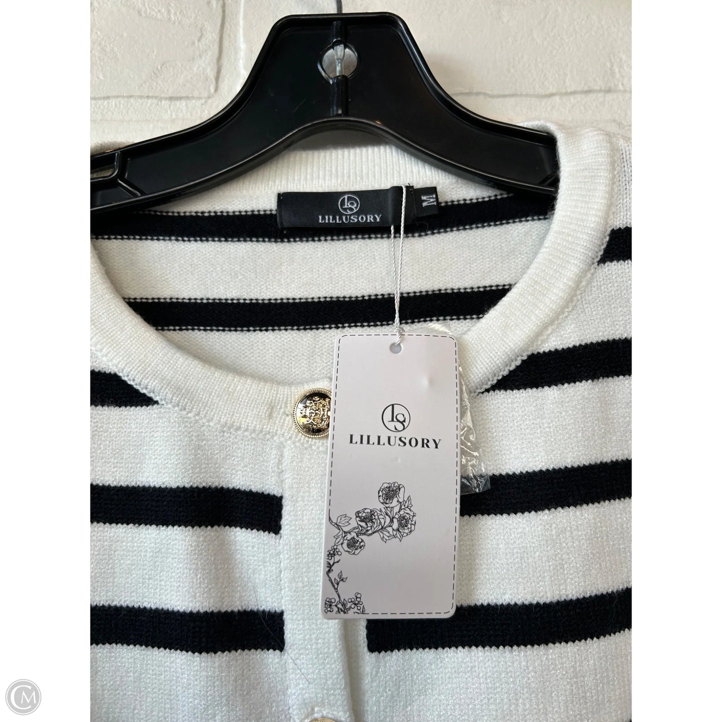 Sweater By Cme In Black & White, Size: M