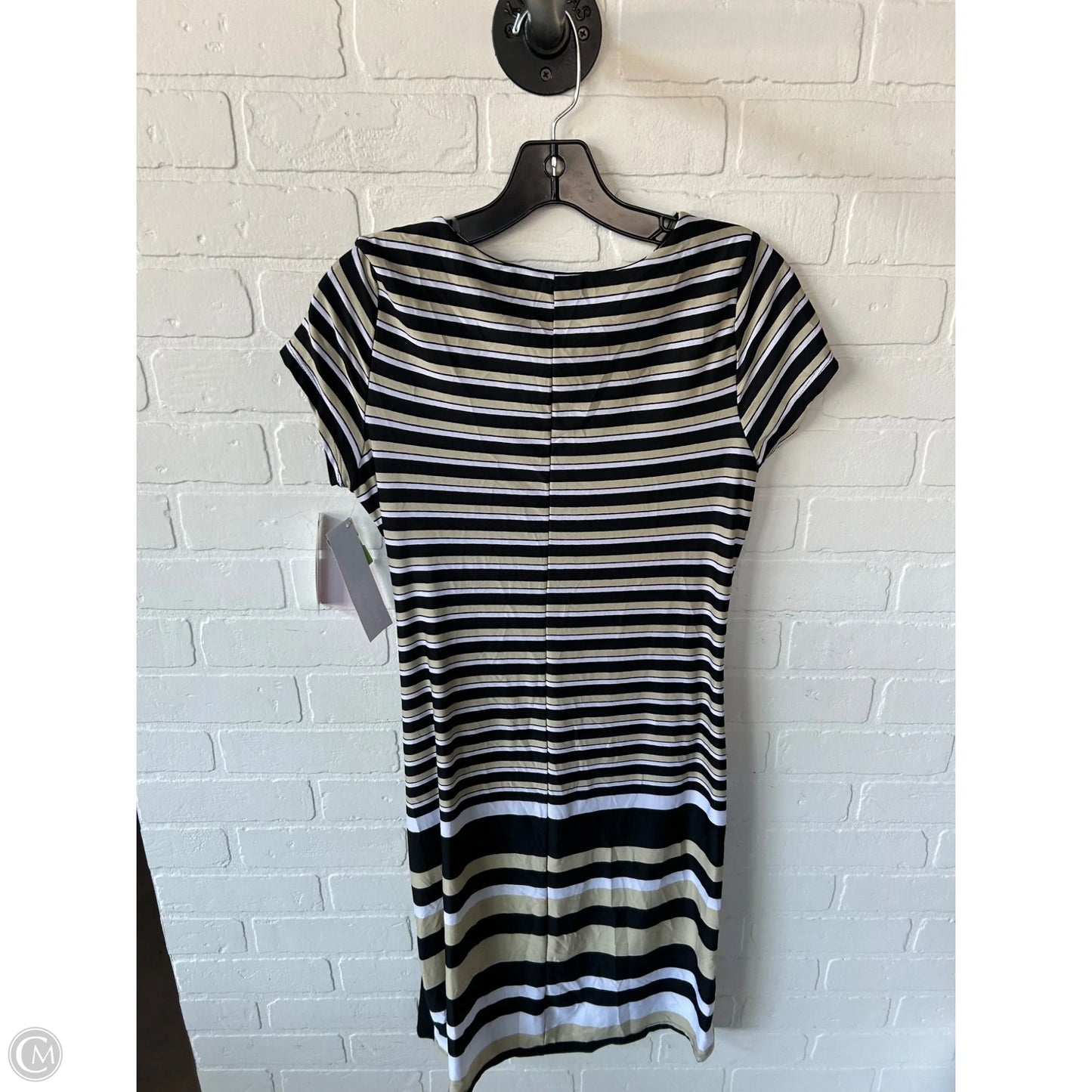Dress Casual Midi By Shelby And Palmer In Black & Tan, Size: M