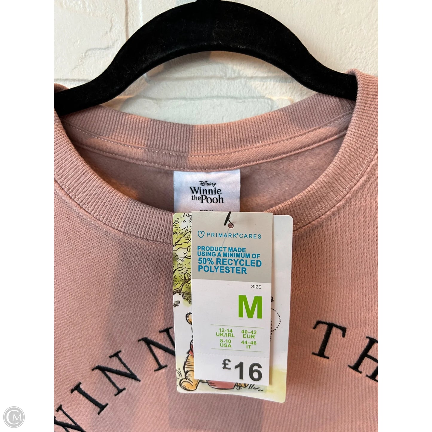 Sweatshirt Crewneck By Disney Store In Pink, Size: M