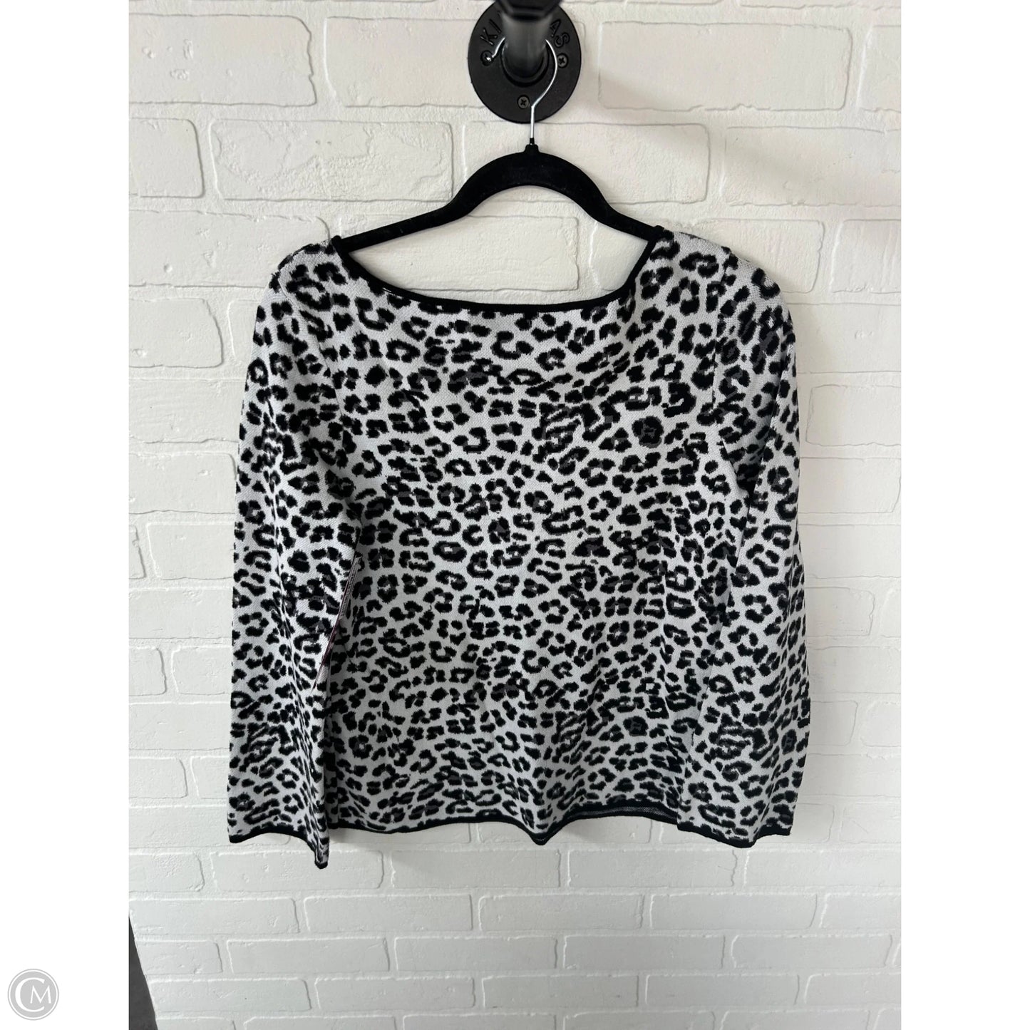 Sweater By Ann Taylor In Grey & White, Size: S