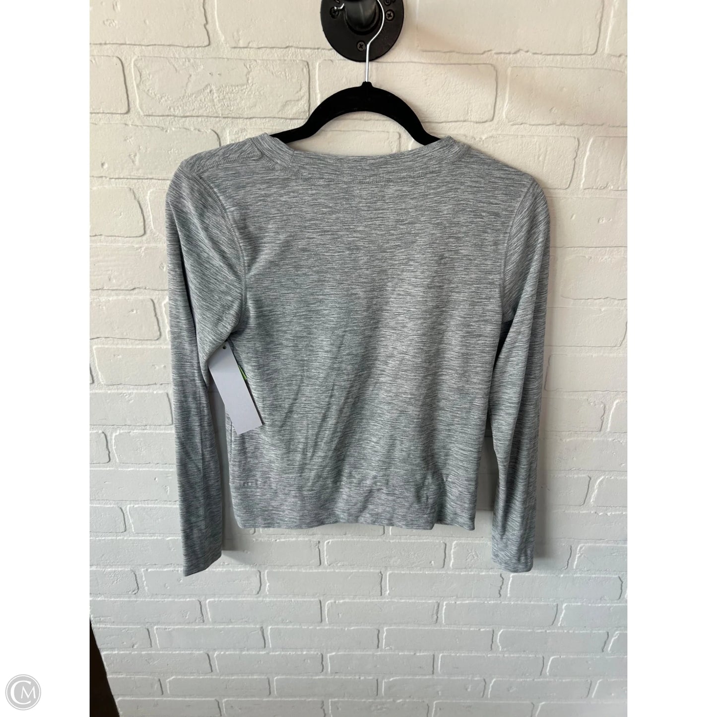 Athletic Top Long Sleeve Crewneck By Old Navy In Grey, Size: S