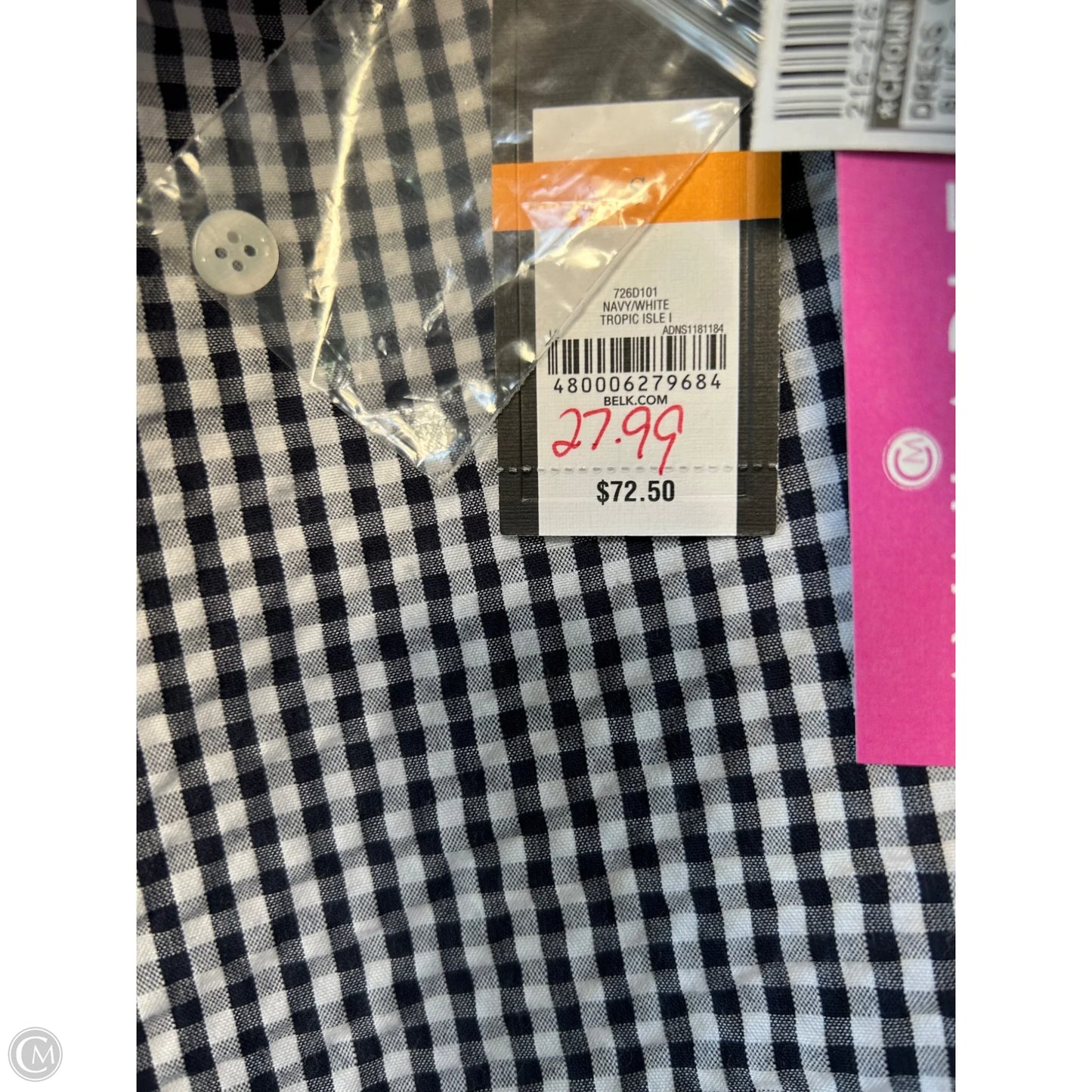 Dress Casual Short By Crown And Ivy In Blue & White, Size: S