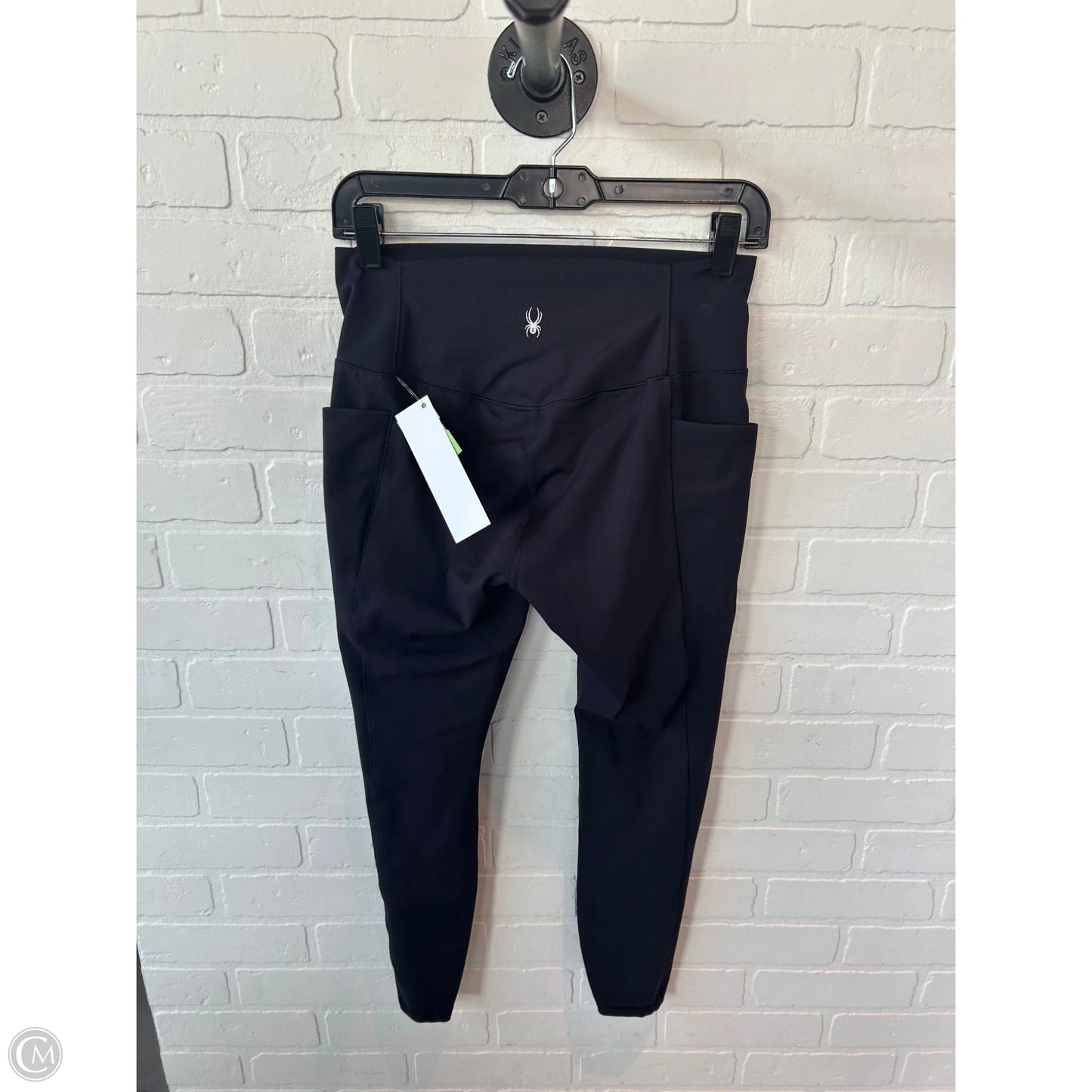 Athletic Leggings By Spyder In Black, Size: 8