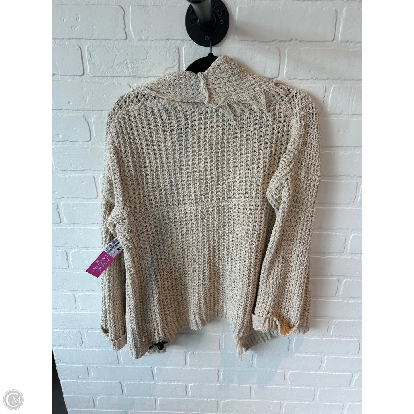 Sweater Cardigan By Free People In Tan, Size: Xs