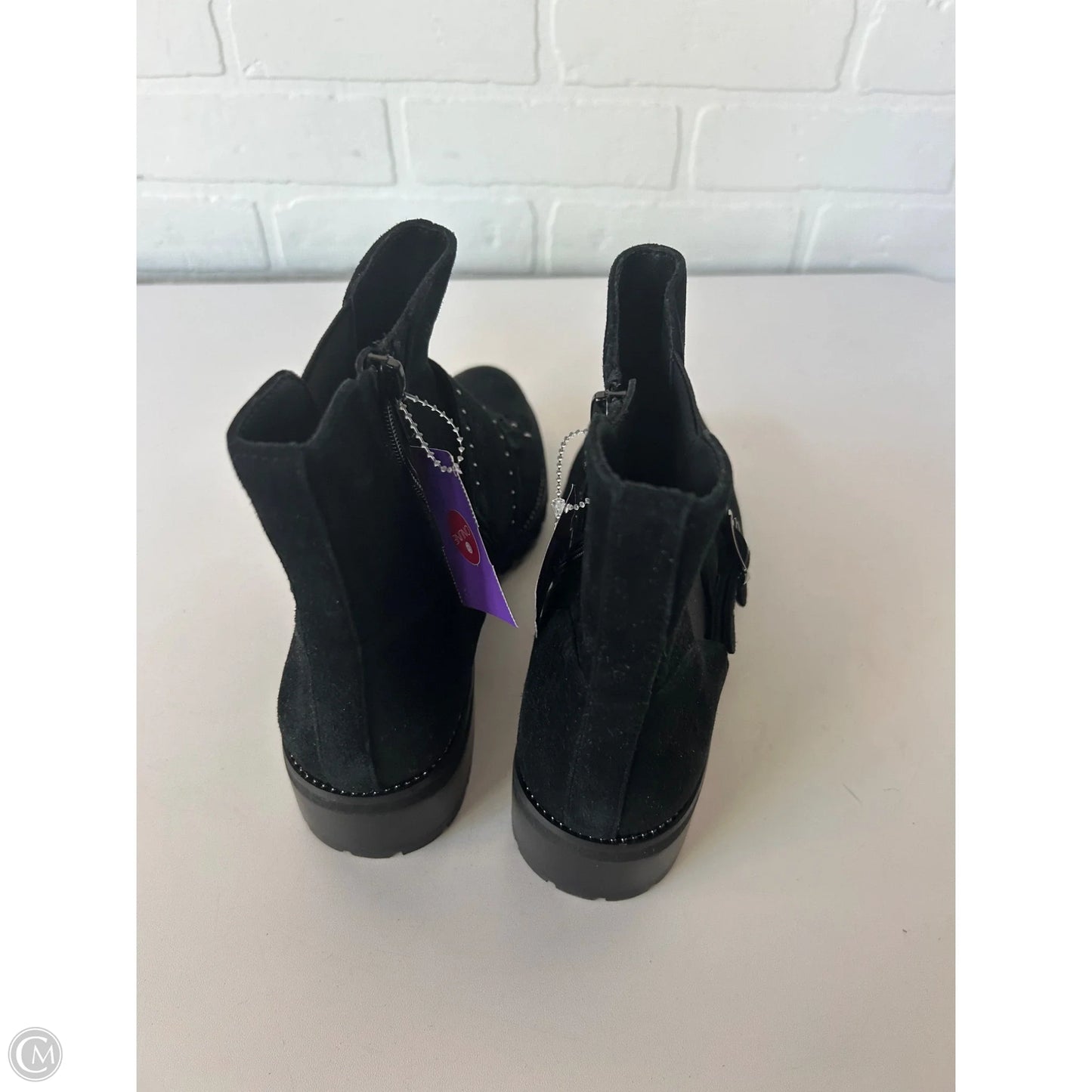 Boots Ankle Flats By Vaneli In Black, Size: 7.5