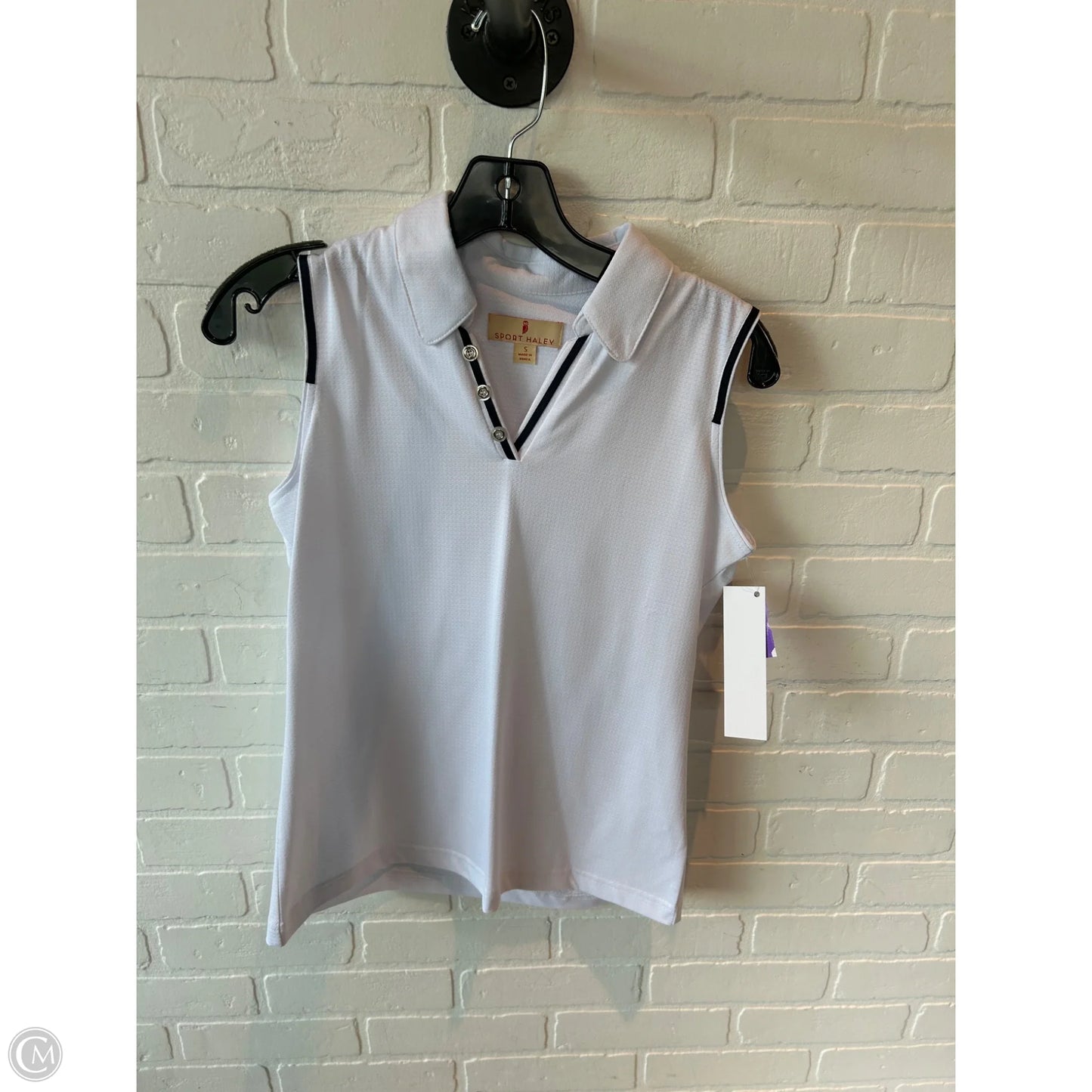 Athletic Tank Top By Clothes Mentor In White, Size: S